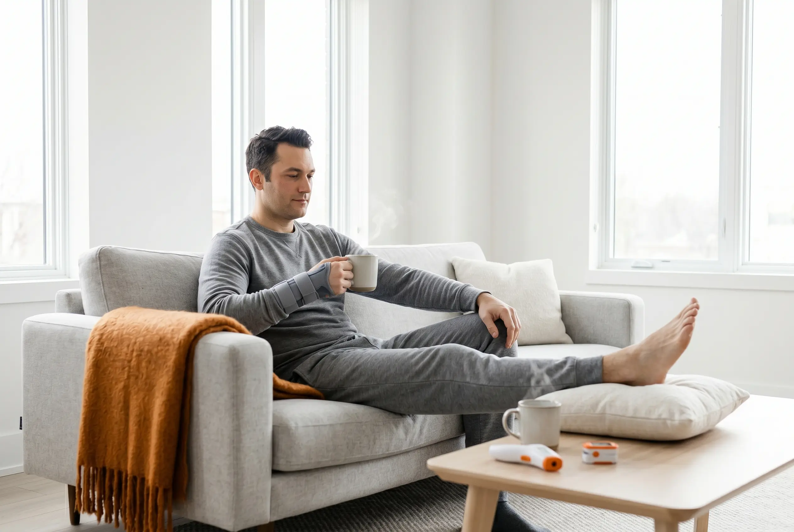 Profesional descansando por baja laboral