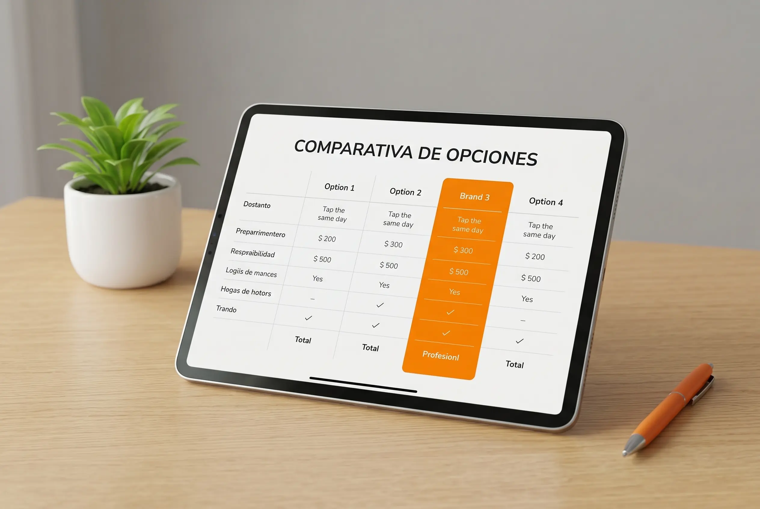 Autónomo revisando una propuesta